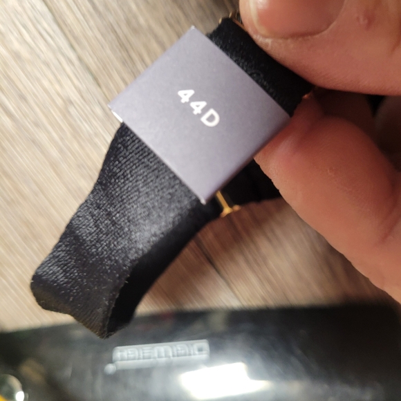 Cacique NWOT Black Bra Size 44D Unlined‎ Balconette - Picture 3 of 5